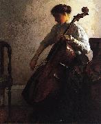 Joseph Decamp Cellist France oil painting artist